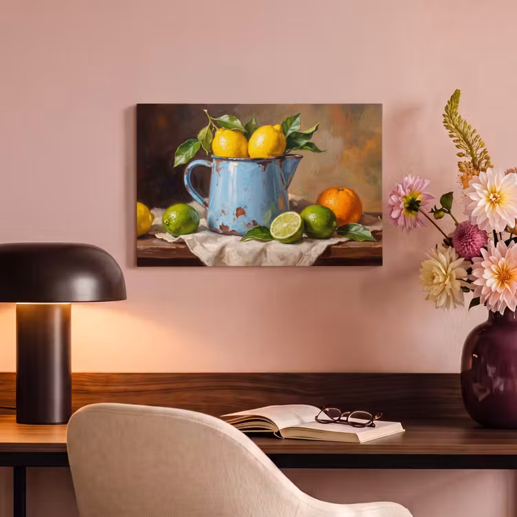 Canvas Print - Food - Still Life - Classical - Eten - Stilleven - Klassiek canvas 2cm klein