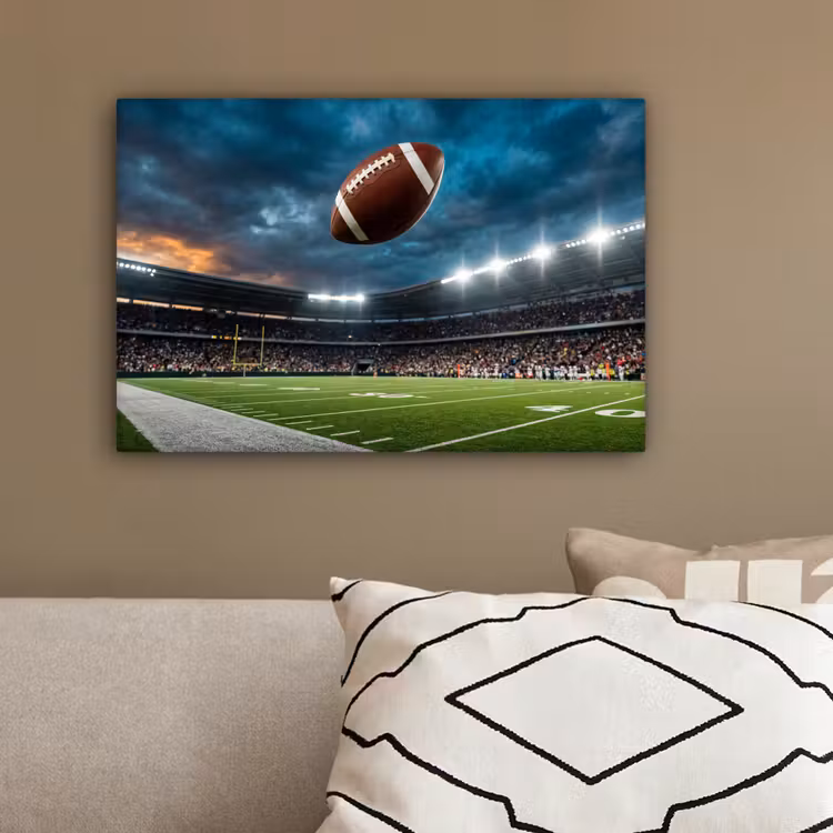 Football - Bal - Stadion - Sport canvas 2cm klein -sfeer3