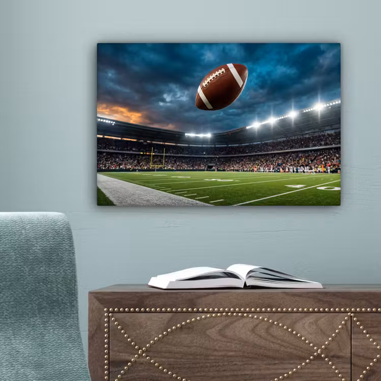 Football - Bal - Stadion - Sport canvas 2cm klein -sfeer4