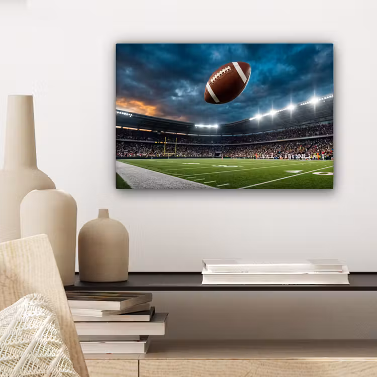 Football - Bal - Stadion - Sport canvas 2cm klein -sfeer6