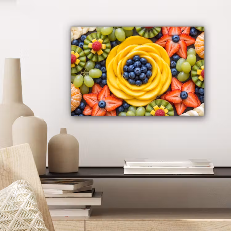 Fruit - Arrangement - Gezond - Kleurrijk - Eten canvas 2cm klein -sfeer6