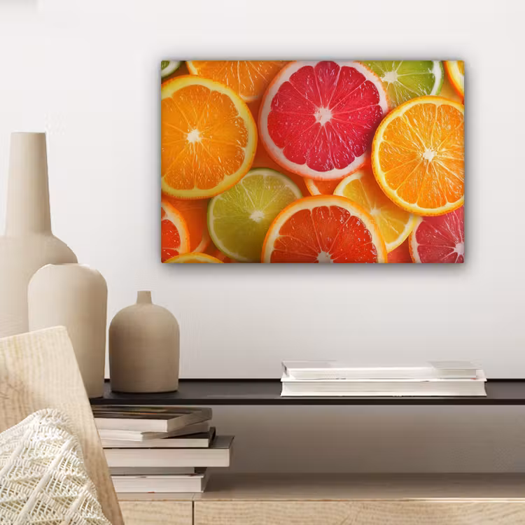 Fruit - Kleurrijk - Close up canvas 2cm klein -sfeer6