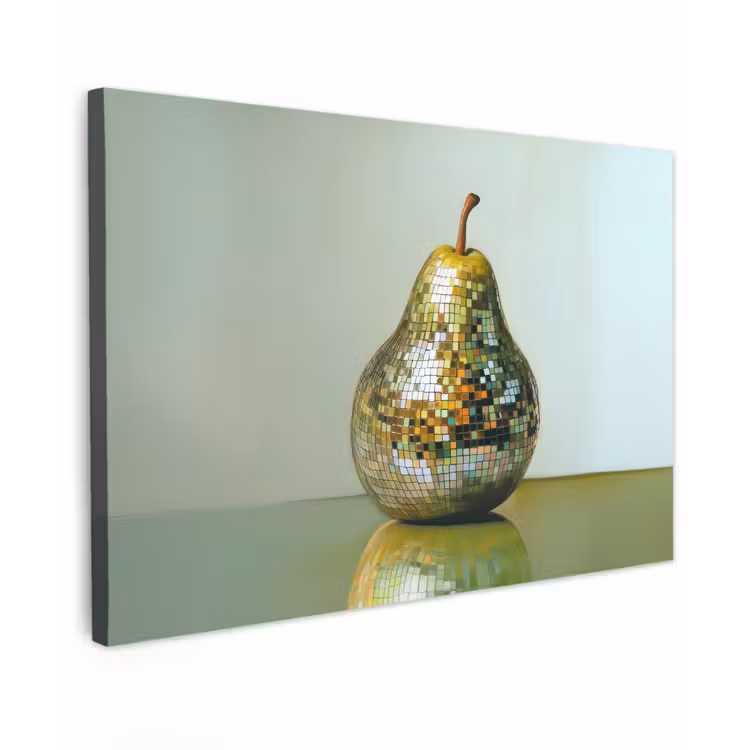 Fruit - Disco - Art - Glitter canvas 2cm klein -z3d