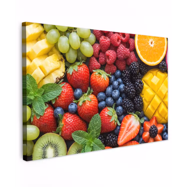 Fruit - Vers - Kleurrijk - Eten canvas 2cm klein -z3d