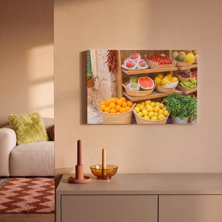 Canvas Print - Fruit - Market - Fresh - Fruit - Markt - Vers canvas 2cm klein