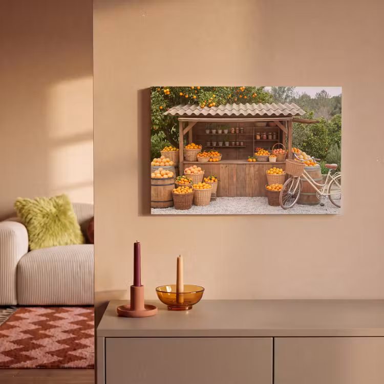 Canvas Print - Fruit - Market - Rural - Fruit - Markt - Landelijk canvas 2cm klein