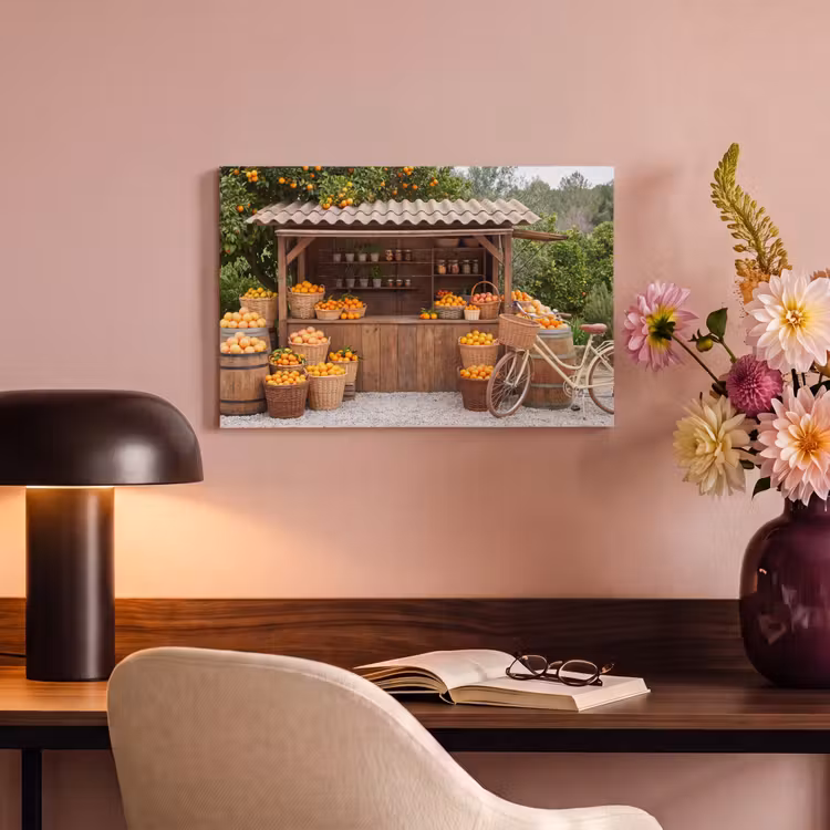 Canvas Print - Fruit - Market - Rural - Fruit - Markt - Landelijk canvas 2cm klein