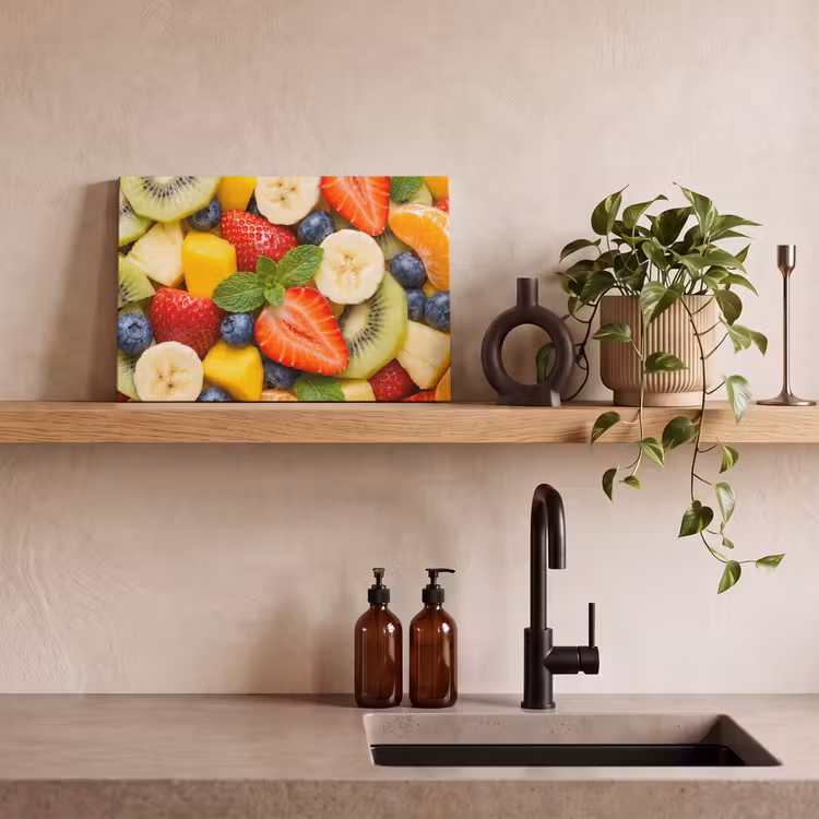 Fruit - Plakjes - Eten - Kleurrijk canvas 2cm klein -sfeer3