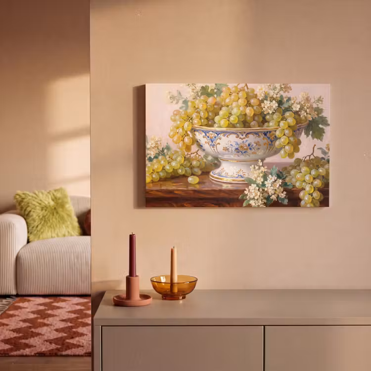 Canvas Print - Fruit - Still Life - Classical - Fruit - Stilleven - Klassiek canvas 2cm klein