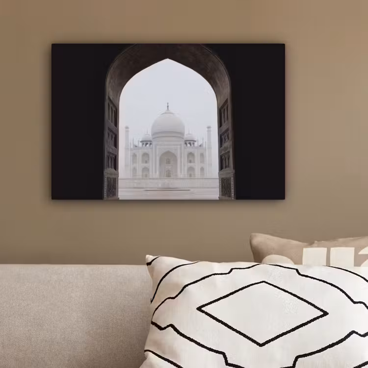 Donkere poort - Symmetrische koepel - Minaretten canvas 2cm klein -sfeer3
