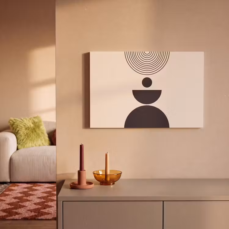 Canvas Print - Geometric Balance - Art - Geometrische balans - Kunst canvas 2cm klein