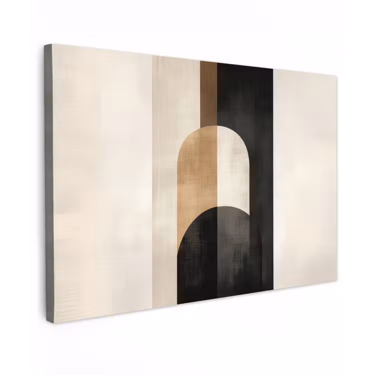 Geometrische - Vormen - Wit canvas 2cm klein -z3d