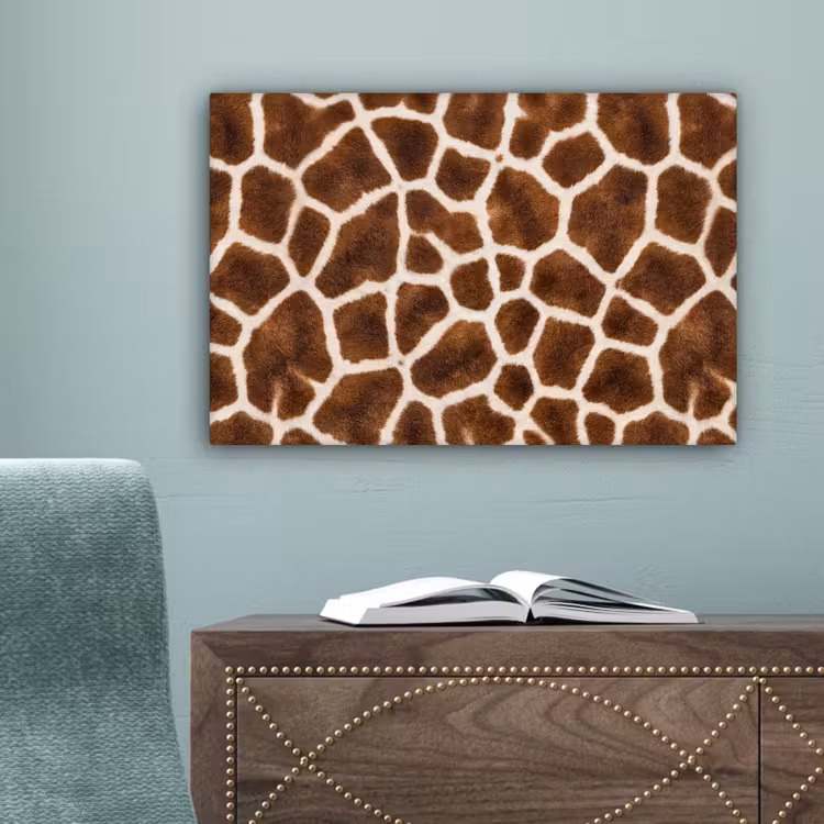 Giraf - Vacht - Klassiek - Bruin canvas 2cm klein -sfeer4