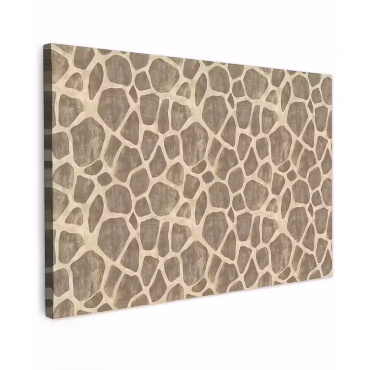 Giraf - Patroon - Beige - Bruin canvas 2cm klein 34 -z3d