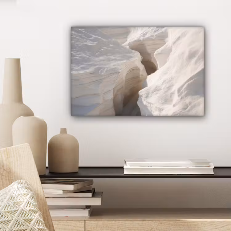 Kloof - Wit - Sneeuw canvas 2cm klein -sfeer6