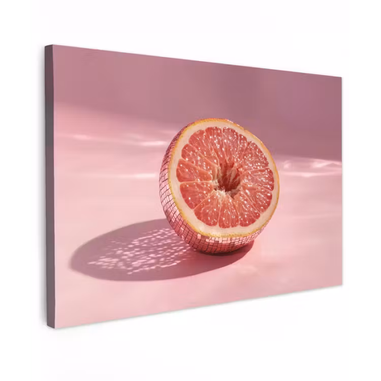 Grapefruit - Roze - Disco - Shiny canvas 2cm klein -z3d