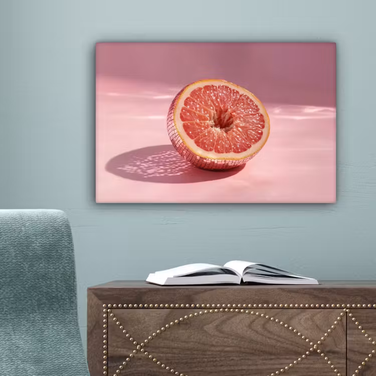 Grapefruit - Roze - Disco - Shiny canvas 2cm klein -sfeer4