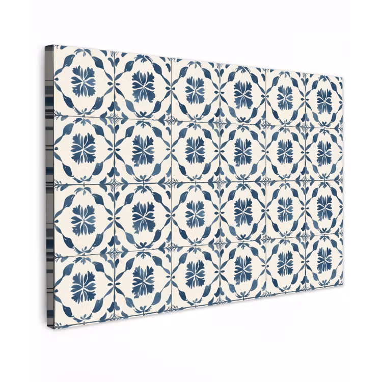Grafisch - Tegel - Blauw canvas 2cm klein 34 -z3d