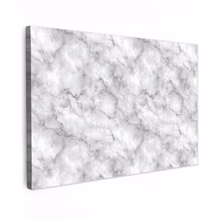 Grijs - Marmer - Klassiek - Aders canvas 2cm klein 34 -z3d
