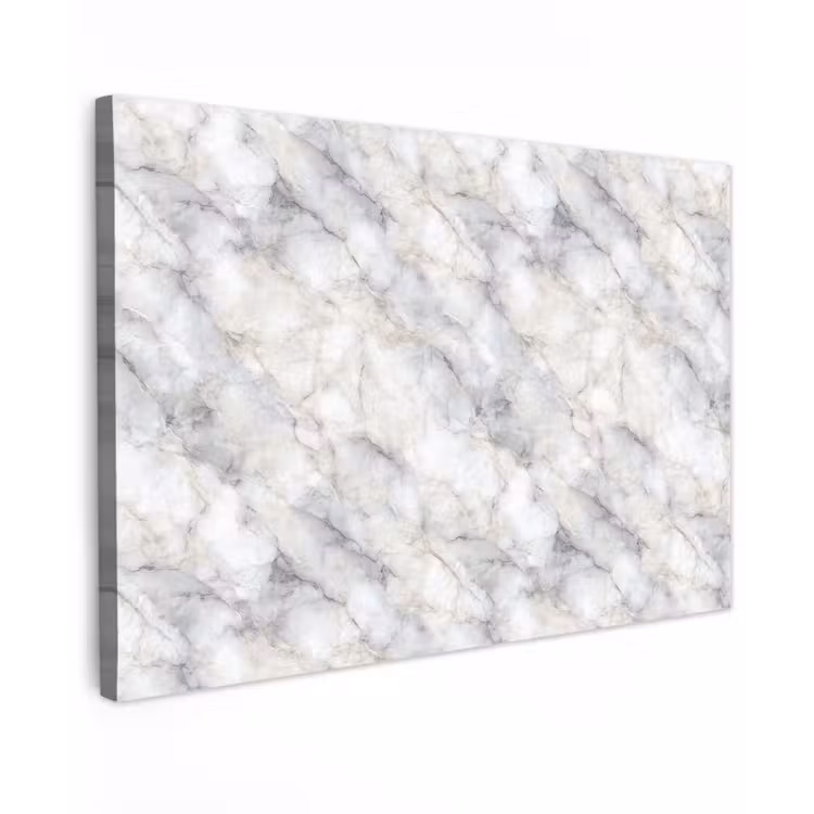 Grijs - Marmer - Gedetailleerd canvas 2cm klein 34 -z3d