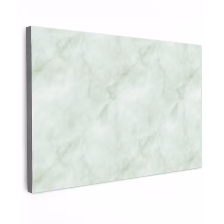 Groen - Marmer - Vloeiende aders canvas 2cm klein 34 -z3d