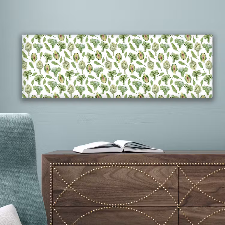 Groene - Groente - Broccoli - Artisjokken canvas 2cm klein 828 -sfeer4
