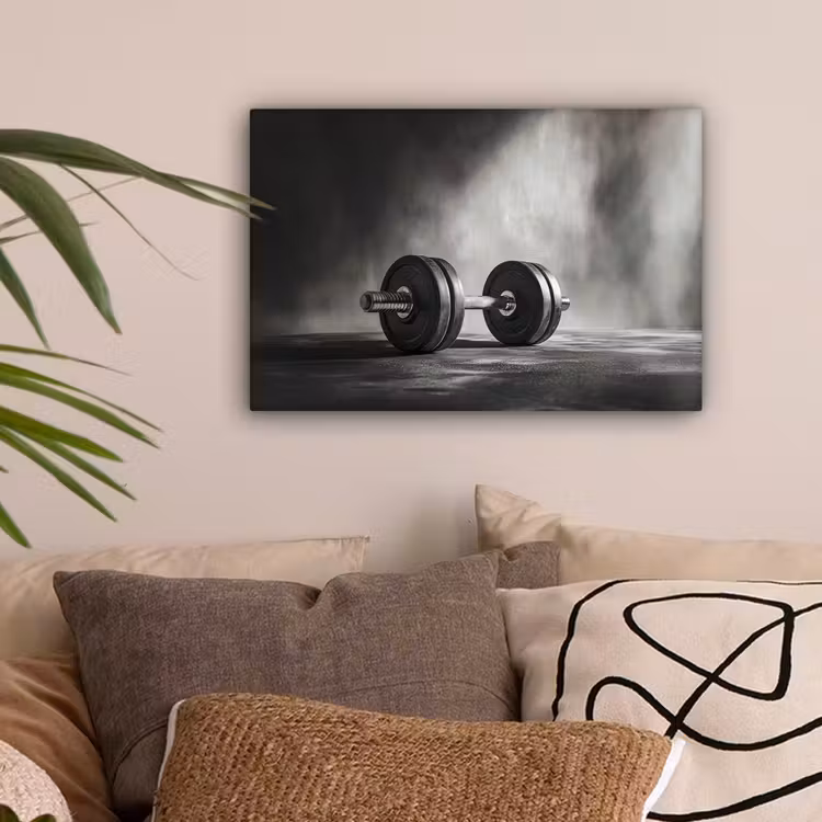 Halter - Gewichten - Zwart canvas 2cm klein -sfeer1