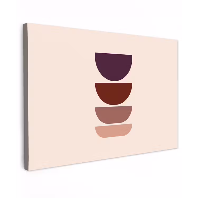 Harmonieus - Symmetrisch - Rood canvas 2cm klein -z3d