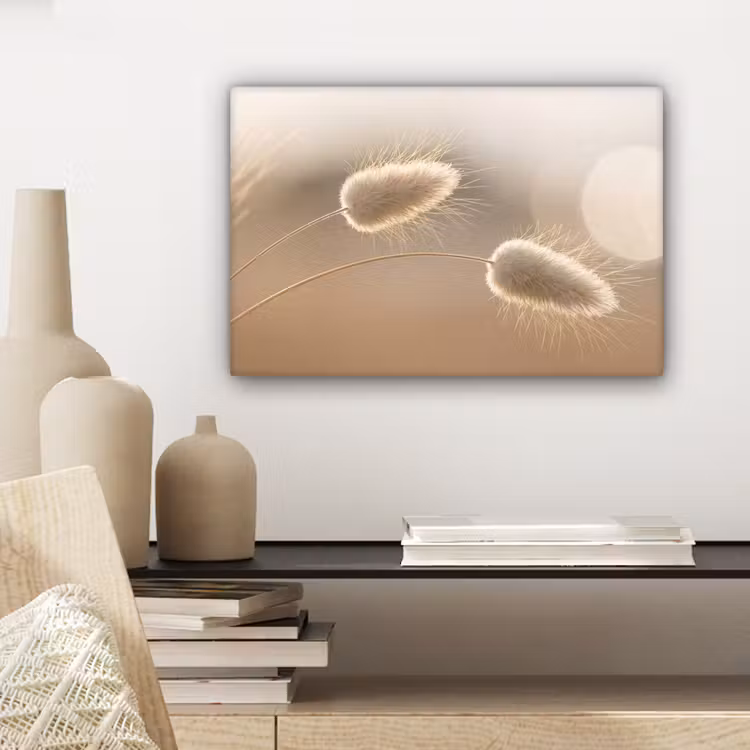 Hazestaartgras - Graanharen - Zonlicht canvas 2cm klein -sfeer6