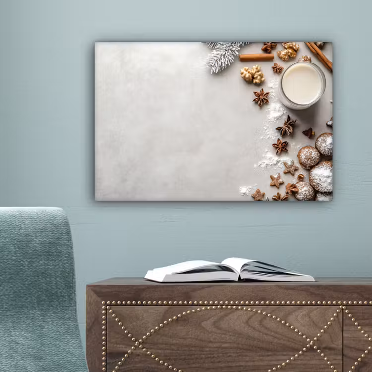 Kruiden - Winter - Melk - Beton canvas 2cm klein -sfeer4