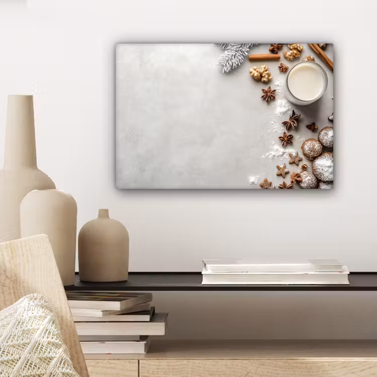 Kruiden - Winter - Melk - Beton canvas 2cm klein -sfeer6