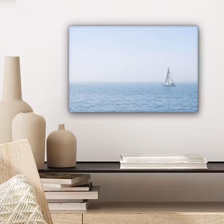 Horizon - Zeilboot - Zee canvas 2cm klein -sfeer6