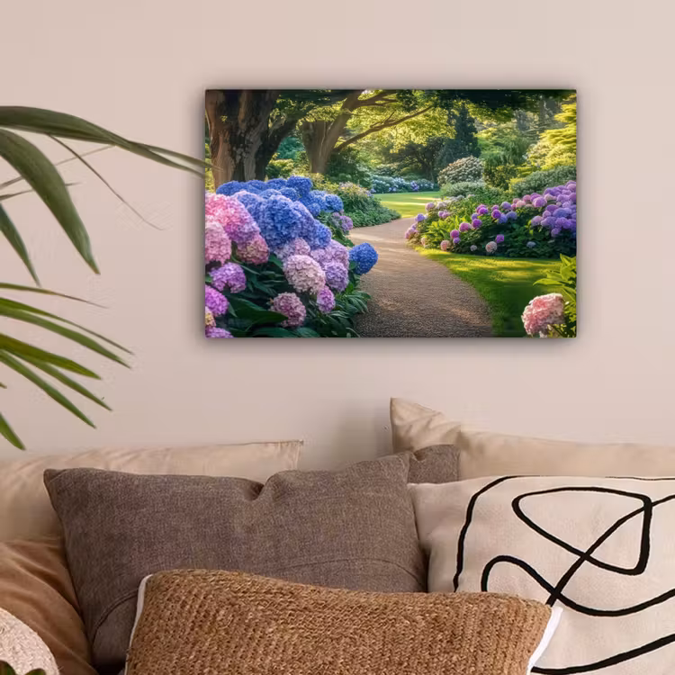 Hortensia- Park - Pad canvas 2cm klein -sfeer1