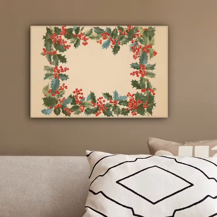 Hulstrand - Bessen - Beige canvas 2cm klein -sfeer3