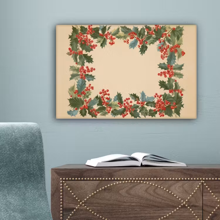 Hulstrand - Bessen - Beige canvas 2cm klein -sfeer4