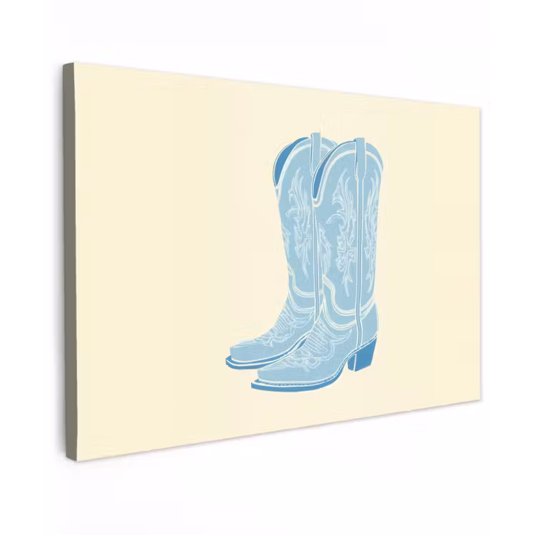 Illustratie - Cowboylaarzen - Patroon canvas 2cm klein -z3d