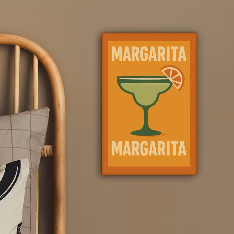 Illustratie - Margarita - Sinaasappelschijf - Oranje canvas 2cm klein -sfeer3