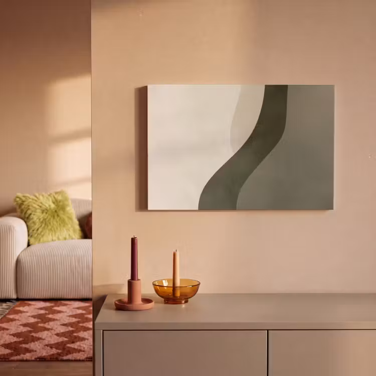 Japandi - Groen - Abstract - Modern canvas 2cm klein -sfeer1