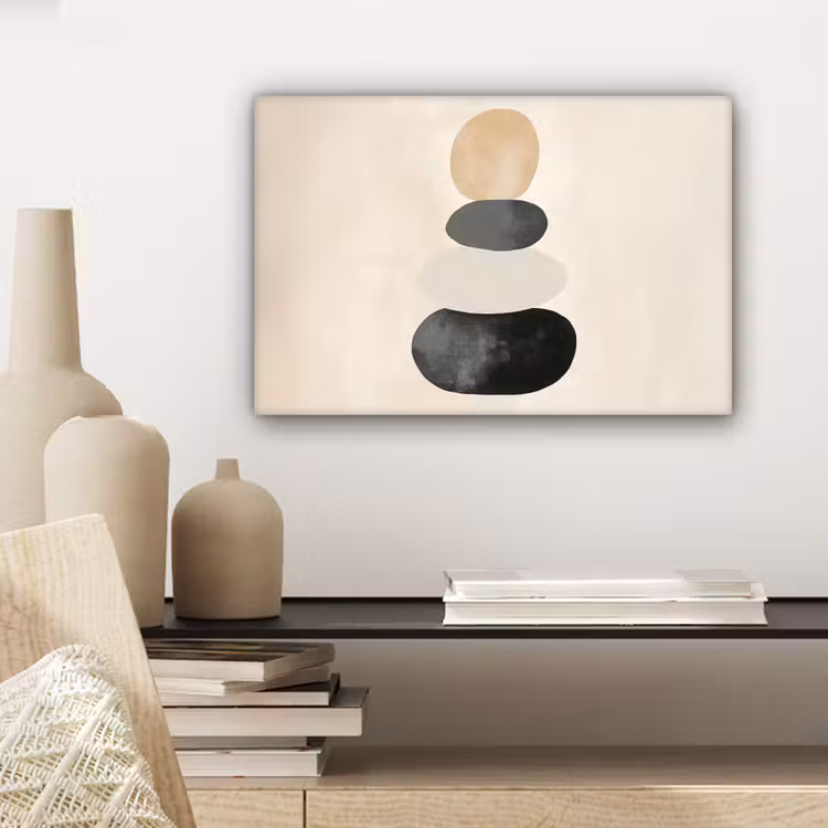 Japandi - Wabi sabi - Beige canvas 2cm klein -sfeer6