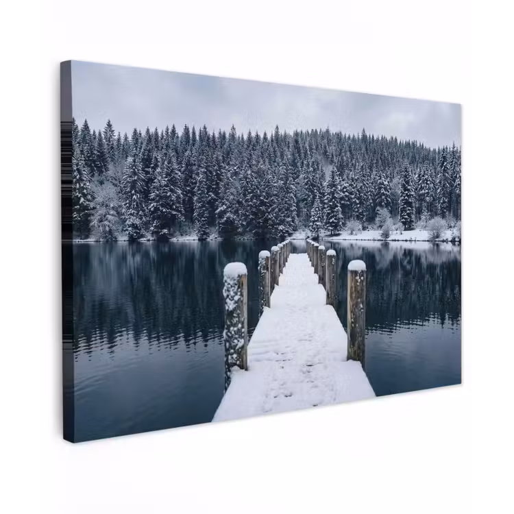 Steiger - Meer - Sneeuw - Bergen - Rustgevend canvas 2cm klein -z3d
