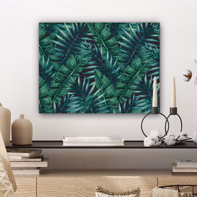 Jungle - Bladeren - Tropical canvas 2cm klein -sfeer6