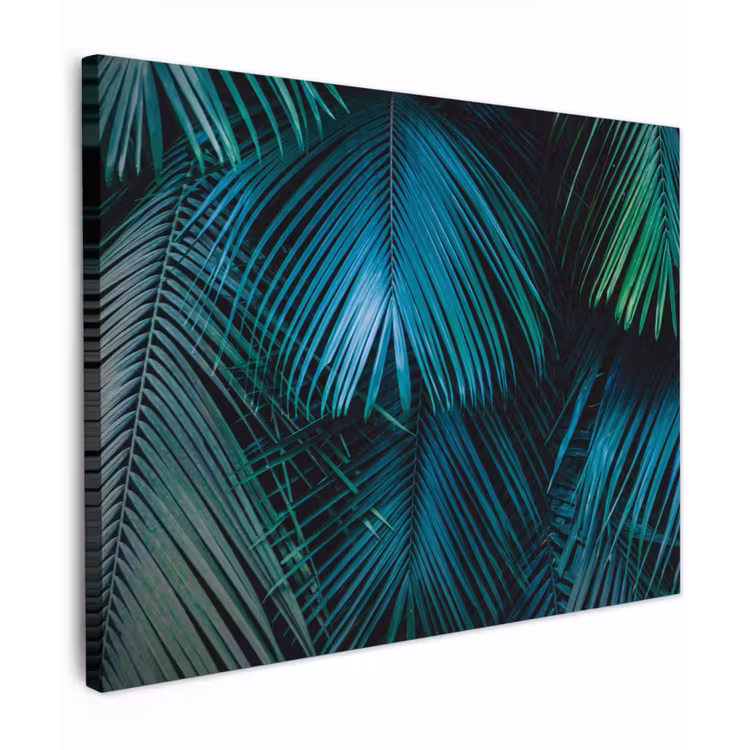 Inductie mat - Jungle - Inductie beschermer - Palmblad - Natuur canvas 2cm klein -z3d