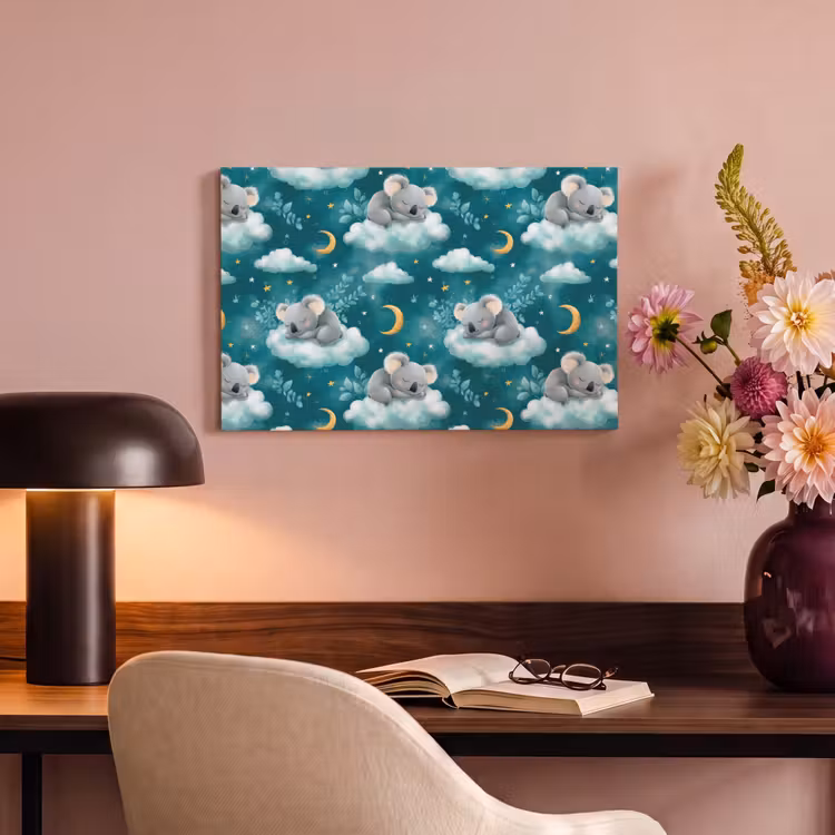 Koala's - Betoverend - Blauw canvas 2cm klein 34 -sfeer4