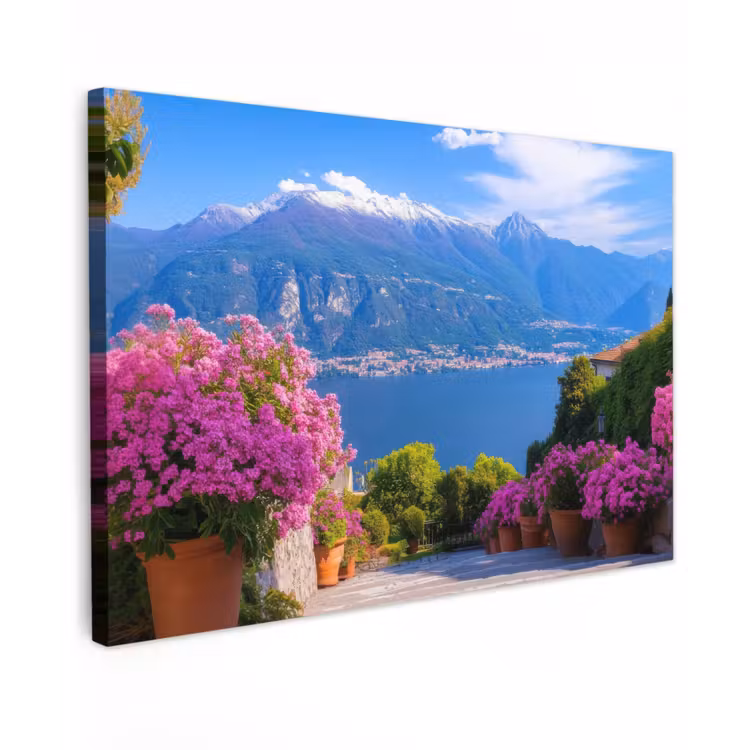 Lake Como - Italië - Landschap canvas 2cm klein -z3d