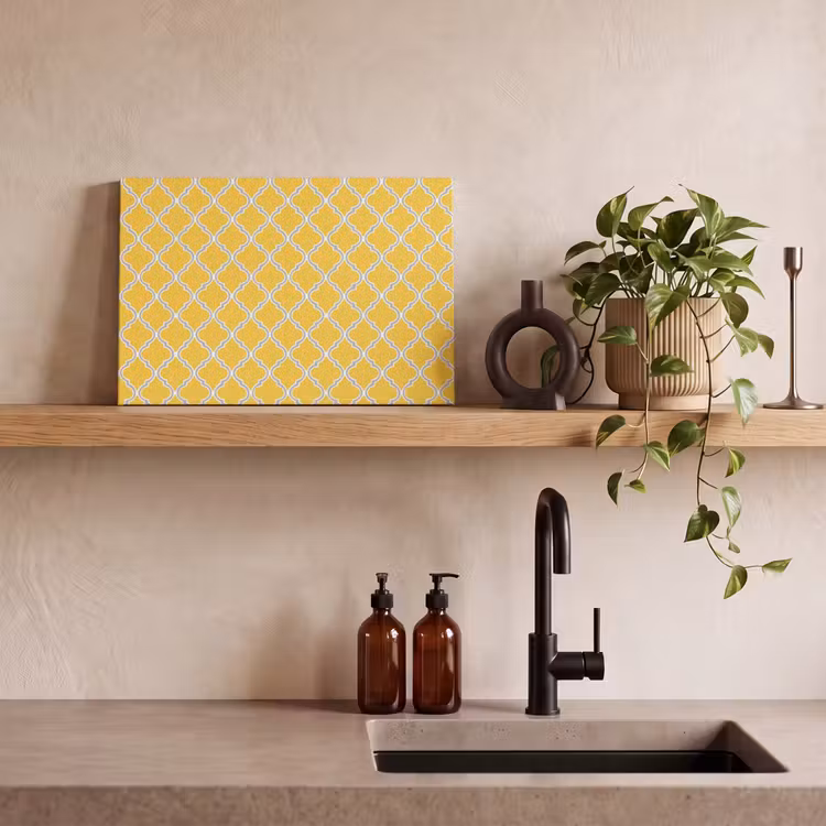 Lantaarn - Arabesk - Elegant - Geel canvas 2cm klein 34 -sfeer3