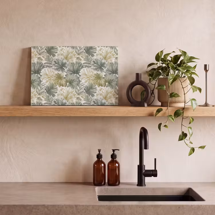 Bladeren - Botanisch - Groen canvas 2cm klein 34 -sfeer3