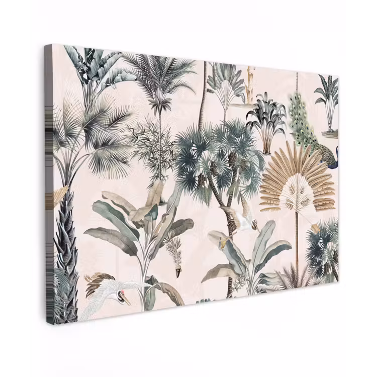Bladeren - Monstera - Jungle - Tropical canvas 2cm klein -z3d