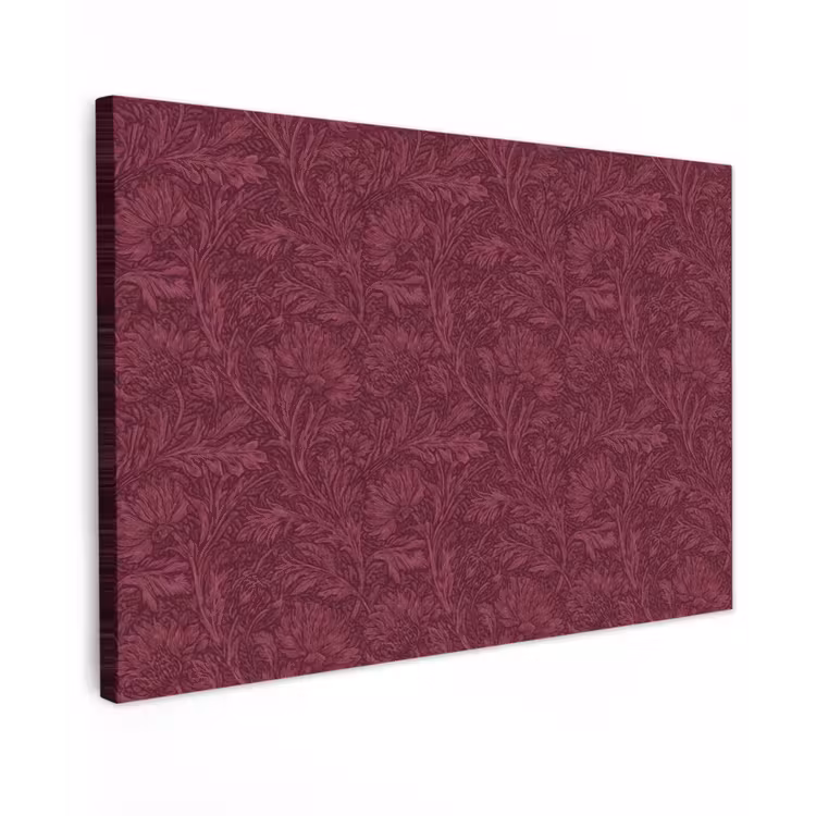 Bladeren - Patroon - Paars canvas 2cm klein 34 -z3d