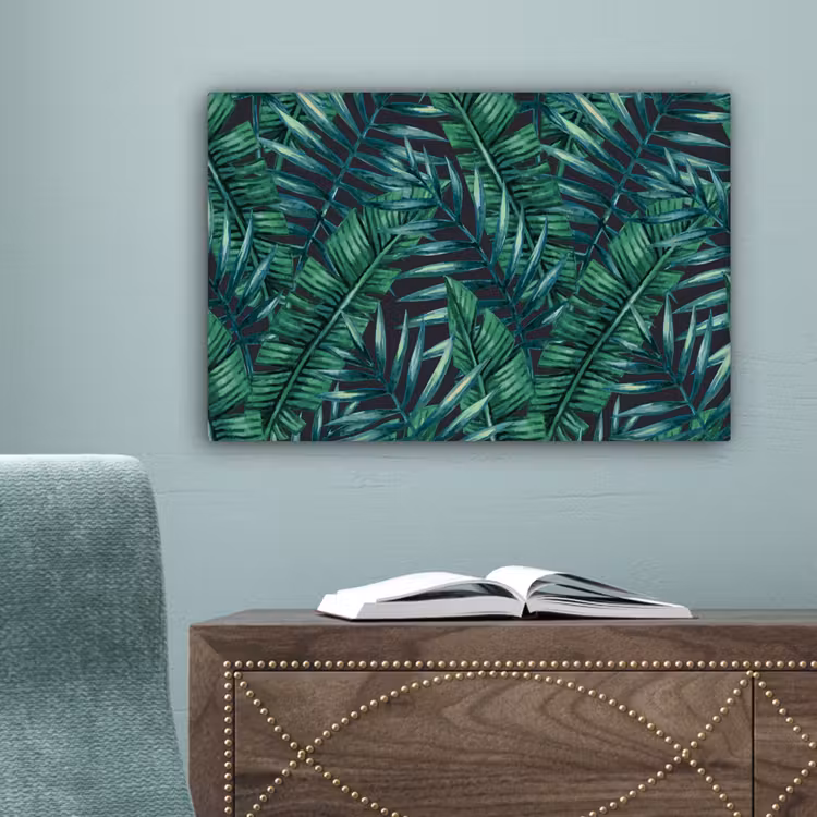 Bladeren - Tropical - Jungle canvas 2cm klein -sfeer4