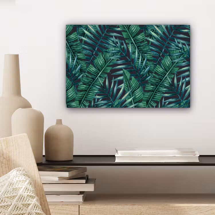 Bladeren - Tropical - Jungle canvas 2cm klein -sfeer6